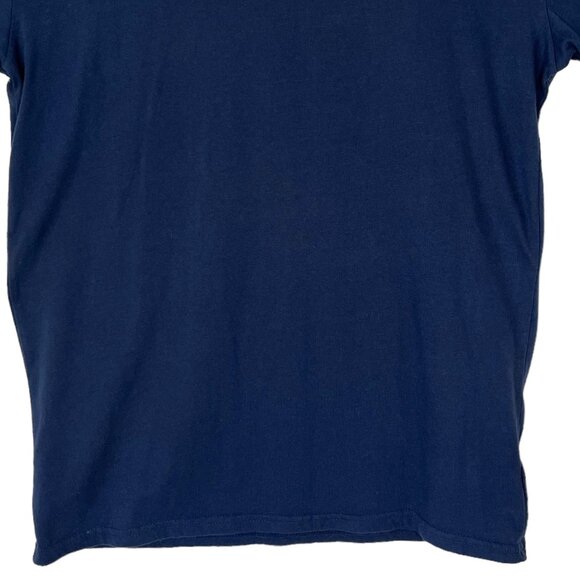 Strong Mens Tshirt Blue Short Sleeves Flag Size Medium - Picture 4 of 8